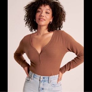 Abercrombie Soft AF Henley Bodysuit